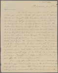 Letter from Edward Coles to Dolley Madison