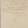 Letter from William Henry Latrobe to Dolley Madison