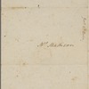 Letter from Edward Coles to Dolley Madison
