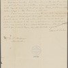 Letter from Edward Coles to Dolley Madison