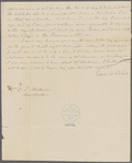 Letter from Edward Coles to Dolley Madison