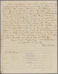 Letter from Edward Coles to Dolley Madison