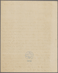 Letter from John Vaughan to Dolley Madison