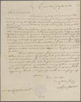 Letter from J.M. Porter to Dolley Madison