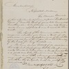 Letter from John Frazee to Dolley Madison