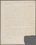 Letter from Henry Clay to Dolley Madison