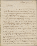 Letter from George Tucker to Dolley Madison