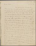 Letter from James Barbour to Dolley Madison