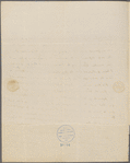 Letter from James Barbour to Dolley Madison