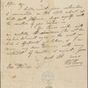 Letter from William Cabell Rives to Dolley Madison