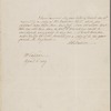 Letter from Dolley Madison to Lewis Tappan and a reply from Lewis Tappan to Dolley Madison