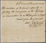 Resolution from the Virginia Council of State to delegates in Congress