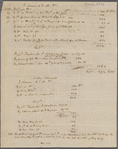 Notes on accounts with James Monroe