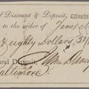 Check signed by James Madison