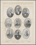 Notable American lawyers 1898. William Wirt Howe, La. George F. Edmunds, Vt. Seymour D. Thompson, Mo. Edmund Baxter, Tenn. Joseph H. Choate New York. James L. Woolworth, Neb. Stephen Mallory White, Cal. Richard Olney, Mass. Thomas A. Moran, Ill.
