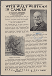 Walt Whitman (about 1869). Whitman's home in Camden