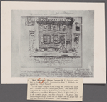 Walt Whitman's house, Camden, N.J. Original etching by Joseph Pennell. Presented to Stan. V. Henkels, and signed by Joseph Pennell.