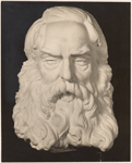 Walt Whitman. Plaster bust by Alexander Finta.