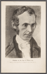 Whittier at the age of thirty-one. From a crayon drawing of a daguerreotype taken in 1838