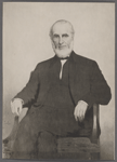 Portrait of John G. Whittier by Edgar Parker, dated 1884. Painting now in Moses Brown School, Providence, R.I. 9/57.