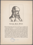 Christoph Martin Wieland. Geb. d. 5. Sept. 1733, gest. d. 20. Jan. 1813