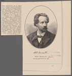 A. Wilbrandt [signature] Adolph Wilbrandt. Nach Photographieaus dem Jahre 1885