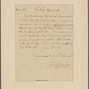 Letter to unknown correspondent