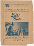 Miscellaneous program for Ballet Theatre performance 10-23-1941