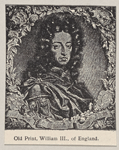 Old print, William III, of England