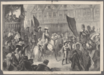 The revolution of 1688: William III. Entering Exeter.