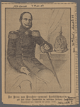 Der Prinz von Preuszen--genannt kartätschenprinz-- zur Zeit seines Oberbeschts im badischen Feldzug. Gezeichnet von Schertle im Jahre 1849.