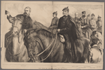 The King of Prussia and his generals. The crown prince. General Von Moltke The king. General von Steinmetz. General Von Falkenstein. Count Bismark. Prince Frederick Charles. General Von Roon.
