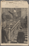 Prince Bismark announcing the death of "his master" in the Reichstag, Berlin