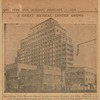 New building of the Memorial Hospital for the treatment of cancer, now being completed on the block bounded by Sixty-seventh and Sixty-eighth streets, York and First avenues 
