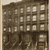 Brownstones; boulevard type lamp
