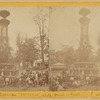 Cannstatter Volksfest with fruit decorated column