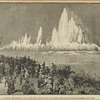 Scene of the blowing up of the Hell Gate rocks, as viewed from Eighty-seventh Street, New York 
