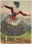 Mlle Augusta dancing the Cachucha
