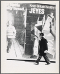 Old man and advertisments