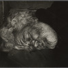 Vagrant asleep on sidewalk, NYC.