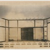 Empty stage showing set design by William Pennington and Micio Itow for the Washington Square Players stage production Bushido