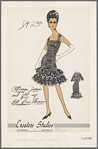 Ottoman dress and jacket with black lace flounces