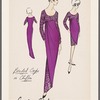 Beaded crepe on chiffon