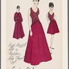 Bugle beaded silk dress with matching, satin trimmed coat