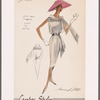 Dress of drip dry fabric with lace to match