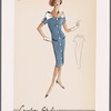 Dress with button front and fringe trim