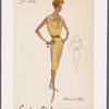 Yellow bib collar dress