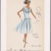 Sheer drip-dry fabric dress