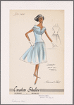 Sheer drip-dry fabric dress