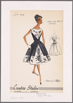 Plain and print cotton dress